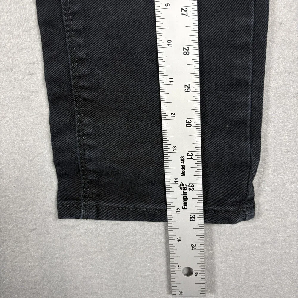 Denizen Levi's 216 Boys Skinny Fit Jeans Adjustable Waist Black Denim Size 10R